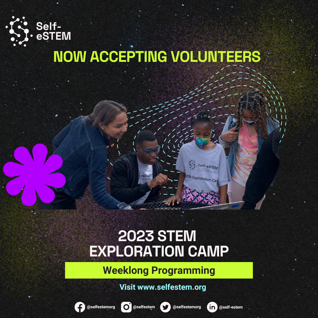 Now Accepting Volunteers for 2023 STEM Exploration Camp