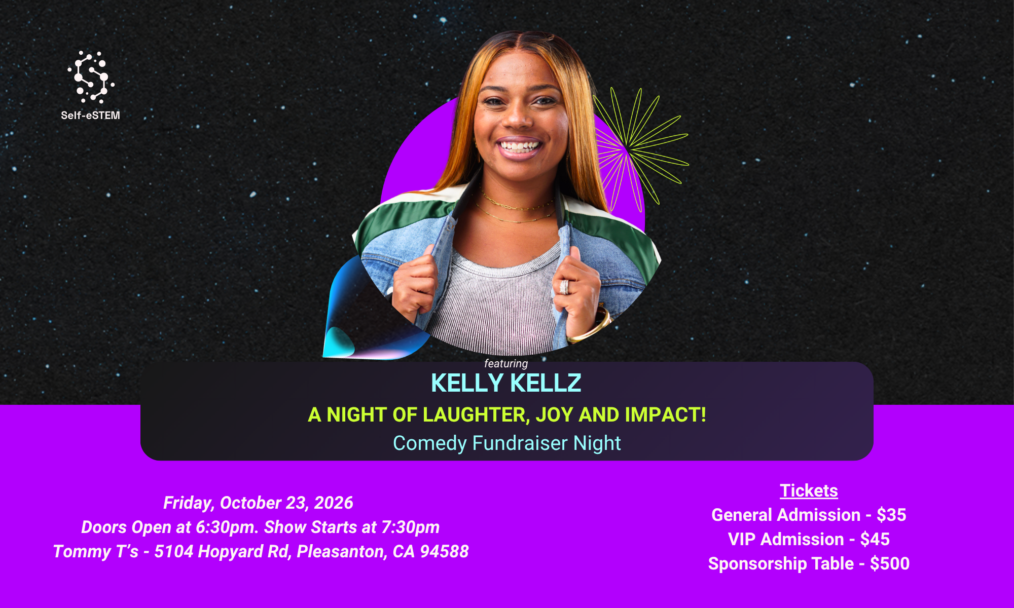 A Night of Laughter, Joy & Impact: Self-eSTEM Comedy Fundraiser Night at Tommy T’s