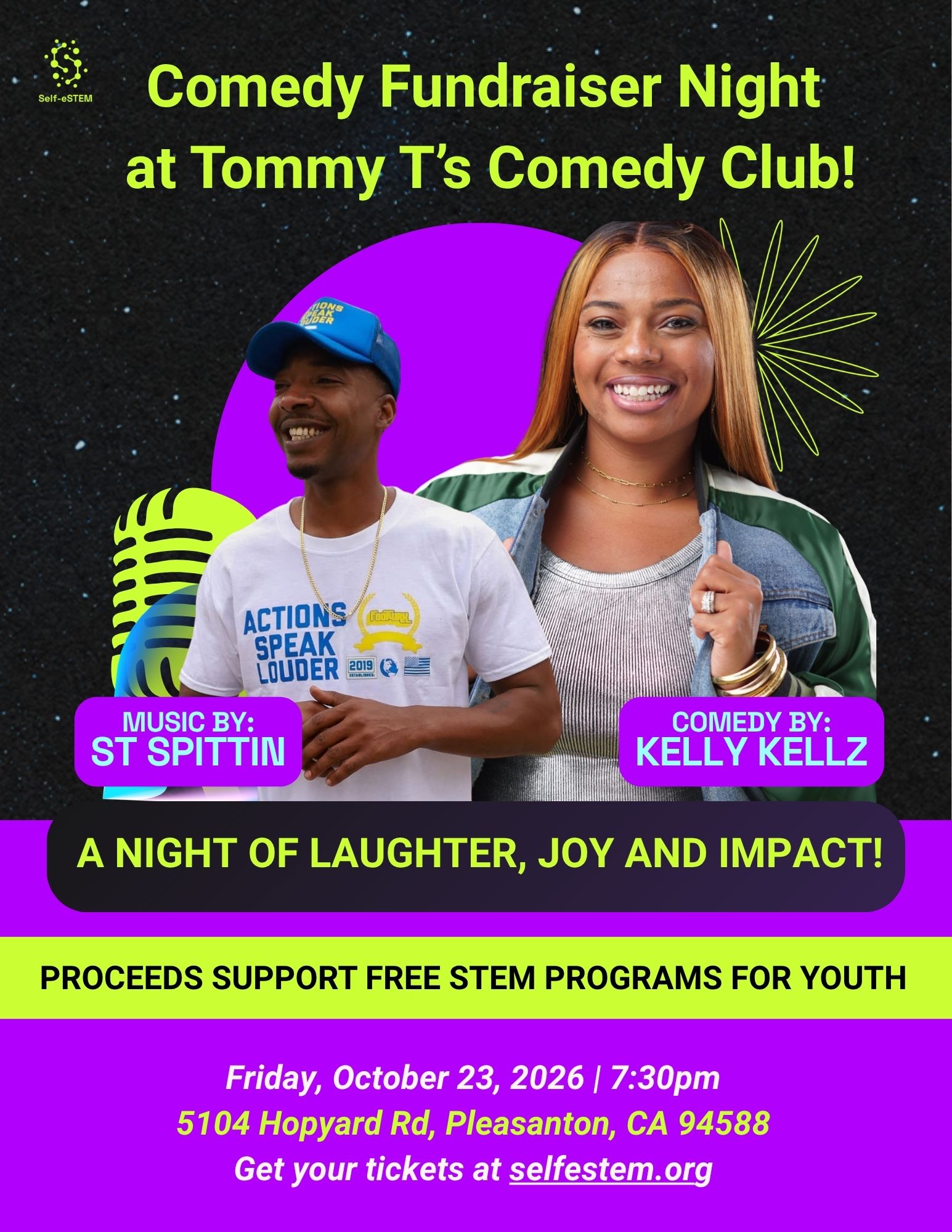 A Comedy Fundraiser Night with Kelly Kellz & ST Spittin Image